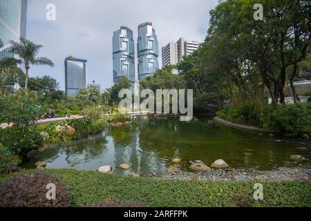 Hongkong, China. Januar 2020. Hongkong, China Januar 2020: Impressionen von Hongkong - Januar 2020 Hong Kong Park Nutzung Worldwide Credit: Dpa/Alamy Live News Stockfoto