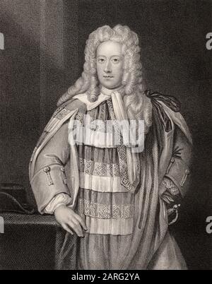 Henry St. John, 1. Viscount Bolingbroke, 1678-1751, eine englische Politiker, Regierung offizielle und politische Philosoph Stockfoto