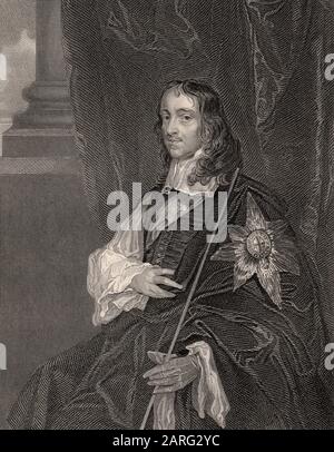 Thomas Wriothesley, 4. Earl of Southampton, 1607-1667, ein englischer Staatsmann, ein überzeugter Anhänger von König Charles II. Stockfoto