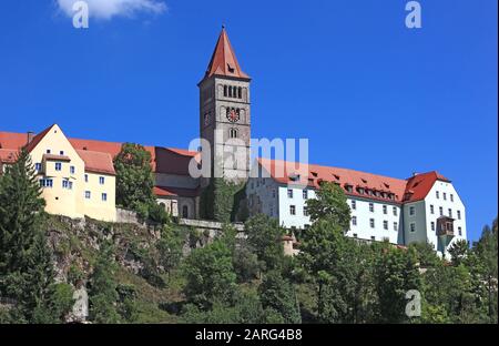 Das Kloster Sankt Petrus in Kastl, Benediktinkloster, Landkreis Amberg-Sulzbach, Oberpfalz, Bayern, Deutschland/Kloster Sankt Petrus in Ka Stockfoto