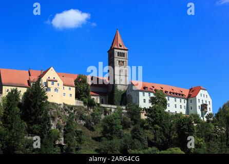 Das Kloster Sankt Petrus in Kastl, Benediktinkloster, Landkreis Amberg-Sulzbach, Oberpfalz, Bayern, Deutschland/Kloster Sankt Petrus in Ka Stockfoto