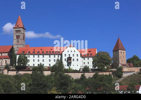 Das Kloster Sankt Petrus in Kastl, Benediktinkloster, Landkreis Amberg-Sulzbach, Oberpfalz, Bayern, Deutschland/Kloster Sankt Petrus in Ka Stockfoto