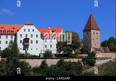 Das Kloster Sankt Petrus in Kastl, Benediktinkloster, Landkreis Amberg-Sulzbach, Oberpfalz, Bayern, Deutschland/Kloster Sankt Petrus in Ka Stockfoto