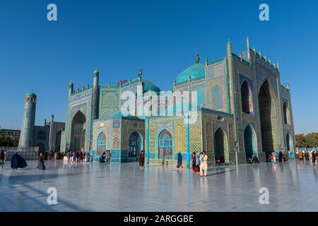 Blaue Moschee, Mazar-E-Sharif, Afghanistan, Asien Stockfoto