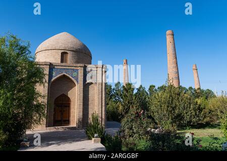 Musalla Minarette von Herat, Herat, Afghanistan, Asien Stockfoto