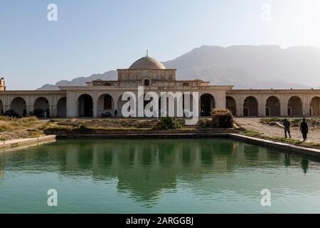 Taschkurgan Palace im indischen Stil, ehemaliger Sommerpalast des Königs, außerhalb Mazar-E-Sharif, Kholm, Afghanistan, Asien Stockfoto