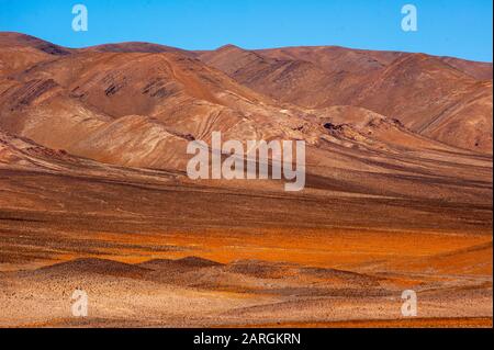 Landschaft an der Ruta 51 nahe der Grenze zu Chile am Paso Sico, Argentinien Stockfoto