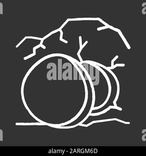 Kreidesymbol des Sargs öffnen. Höhle mit großem Stein am Eingang. Tag der Auferstehung. Jesus Christus ist auferstanden. Ostersonntag. Bibelerzählung. Gospel Story. Isol Stock Vektor