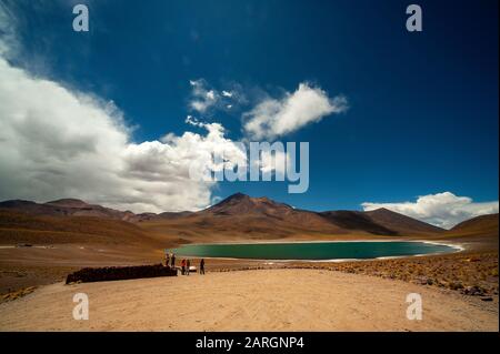 Miniques Lake, Altiplanic Lakes, Atacama Desert, Chile Stockfoto