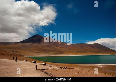 Miniques Lake, Altiplanic Lakes, Atacama Desert, Chile Stockfoto