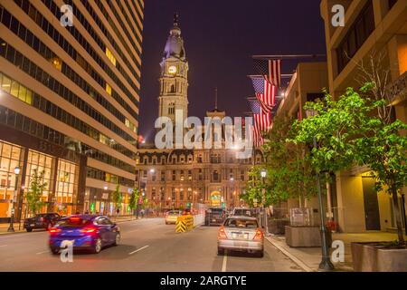 Philadelphia, USA. Mai 2018. Philadelphia, USA Mai 2018: Impressions Philadelphia - Mai - 2018 Stadtansicht von Philadelphia mit Rathaus am Nachmittag weltweite Nutzung Credit: Dpa/Alamy Live News Stockfoto