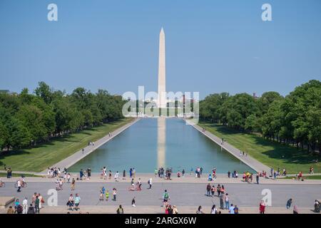 Washington, USA Mai 2018: Impressions Washington - Mai - 2018 Washington DC National Mall Monument - Nutzung weltweit Stockfoto