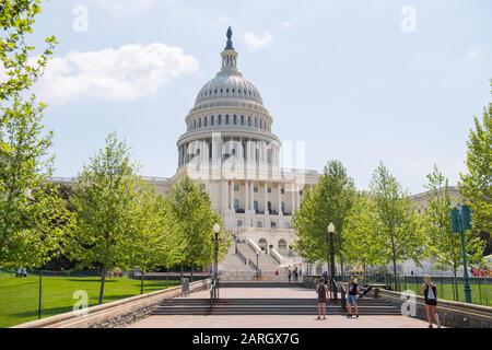 Washington, USA Mai 2018: Impressions Washington - Mai - 2018 Washington DC National Mall Capitol - Nutzung weltweit Stockfoto