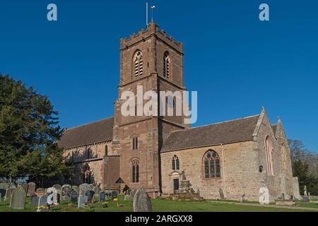 ST Bartholomew's Church, Much Marcle Herefordshire UK. Februar 2019 Stockfoto