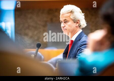 Den Haag, Niederlande. Januar 2020. Den Haag, 28-01-2019, wöchentliche Fragestunde im niederländischen parlament. PVV-Abgeordneter Geert Wilders. Credit: Pro Shots/Alamy Live News Stockfoto