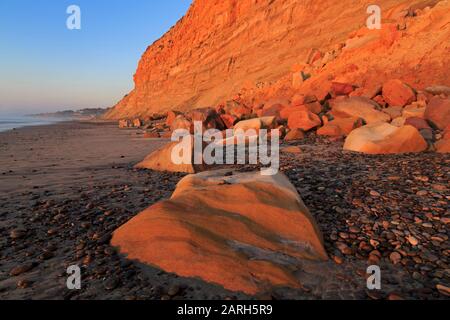 Erdrutsch, Torrey Pines State Beach, Del Mar, San Diego County, Kalifornien, USA Stockfoto