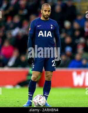 Lucas Moura von Tottenham Hotspur während des vierten Vorrundenspiels des FA Cup im St Mary's Stadium in Southampton. Stockfoto