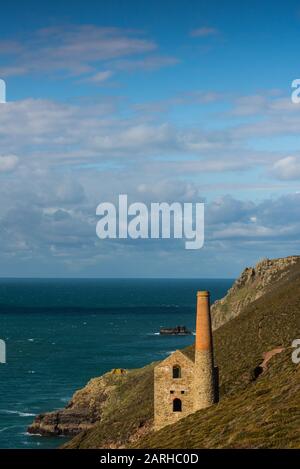 Wheal Coates am South West Coast Path, Cornwall Stockfoto