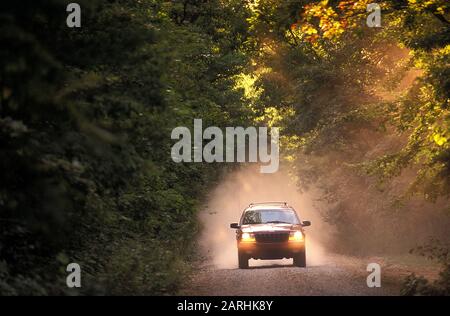 1999 Jeep Grand Cherokee SUV im Virginia Camp Jeep Stockfoto