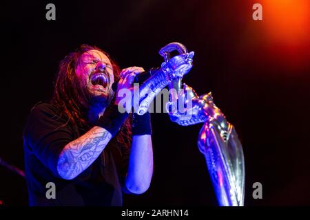 Bristol, VA, USA. August 2014. Korn tritt am 3. August bei Jiffy Lube Live in Bristol, VA auf Stockfoto