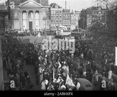 Gedenkfeier im Februar Streik 1941, Überblick Datum: 25. Februar 1950 Schlüsselwörter: FEBRUARISTAKING, Gedenkfeiern, Übersichten Stockfoto