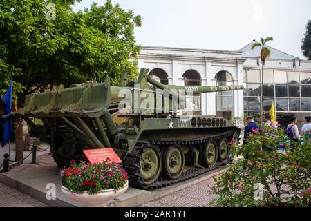 Besuch im Militärmuseum in Hanoi Stockfoto