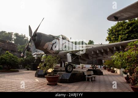 Besuch im Militärmuseum in Hanoi Stockfoto