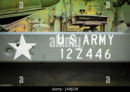 Besuch im Militärmuseum in Hanoi Stockfoto