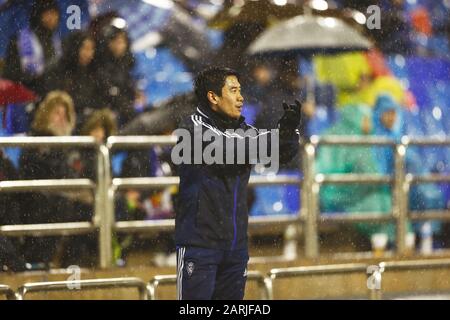 Shinji Kagawa (Zaragoza), 25. JANUAR 2020 - Fußball/Fußball: Spiel der spanischen "La Liga SmartBank" zwischen Real Zaragoza 1-0 CD Numancia im Estadio de La Romareda in Zaragoza, Spanien. (Foto von Mutsu Kawamori/AFLO) Stockfoto