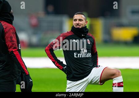 Mailand, Italien, 28. Januar 2020, ismael bennacer (mailand) während AC Mailand vs. Torino - italienische TIM-Cup-Meisterschaft - Credit: LPS/Francesco Scaccianoce/Alamy Live News Stockfoto