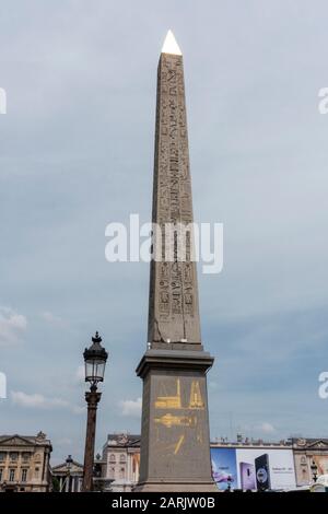 Obélisque de Louxor on Place de la Concorde, Tuileries Quarter, Paris, Frankreich Stockfoto