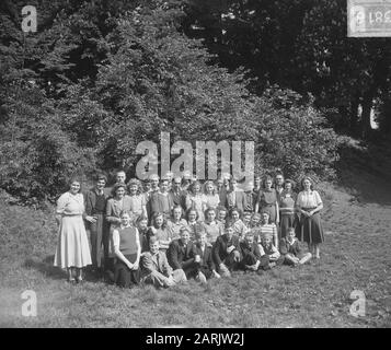 Schule ULDI Hr. Vermaas Zaltbommel Datum: 18. Mai 1949 Ort: Gelderland, Zaltbommel Stichwörter: Schulen Personenname: HR. Vermaas Stockfoto