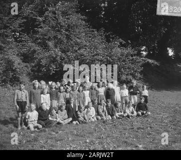 Schule ULDI Hr. Vermaas Zaltbommel Datum: 18. Mai 1949 Ort: Gelderland, Zaltbommel Personenname: HR. Vermaas Stockfoto