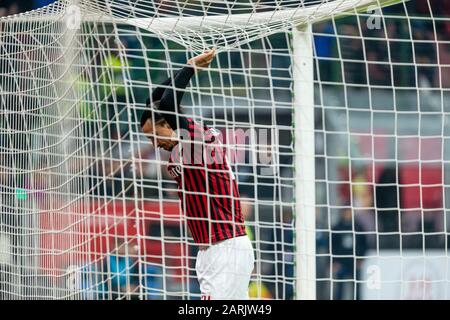 Mailand, Italien, 28. Januar 2020, zlatan ibrahimovic (mailand) während AC Mailand gegen Torino - italienische TIM-Cup-Meisterschaft - Credit: LPS/Francesco Scaccianoce/Alamy Live News Stockfoto