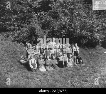 Schule ULDI Hr. Vermaas Zaltbommel Datum: 18. Mai 1949 Ort: Gelderland, Zaltbommel Personenname: HR. Vermaas Stockfoto