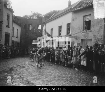 Radweltmeisterschaften auf der Straße Pros Cycling, Sports Annotation: [Grendelpoort an Valkenburg weitergeben] Datum: 15. Juni 1952 Ort: Valkenburg Schlüsselwörter: Sport, Radsport Stockfoto