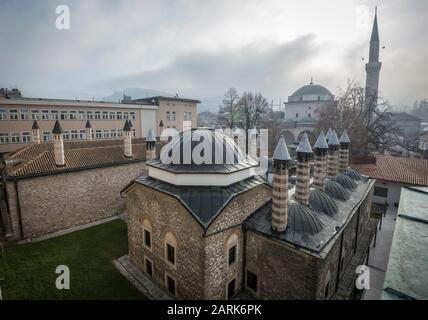 Altstadt mit dem Namen Bascarsija in Sarajevo, Bosnien und Herzegowina Stockfoto