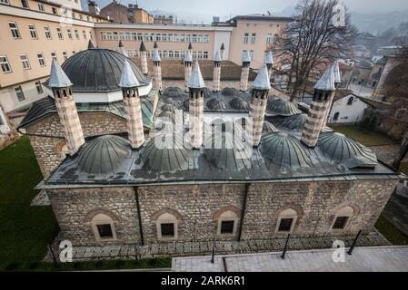 Altstadt mit dem Namen Bascarsija in Sarajevo, Bosnien und Herzegowina Stockfoto