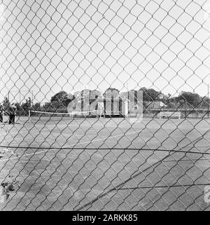Kein Foto, aber negatives Datum: August 1957 Ort: Casting Keywords: Erholungsgebiete, Sportplätze, Tennisplätze, Flughäfen etc Stockfoto