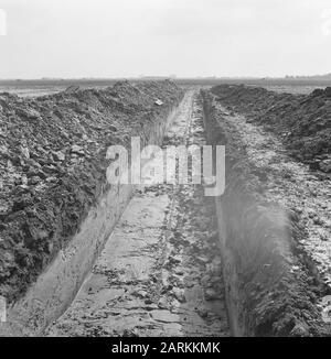 Werk, Maschinen, Land Datum: 14. Juni 1972 Standort: Alkmaar, Noord-Holland Schlüsselwörter: Boden, Maschinen, Name der Arbeitseinrichtung: Willnerploeg Stockfoto