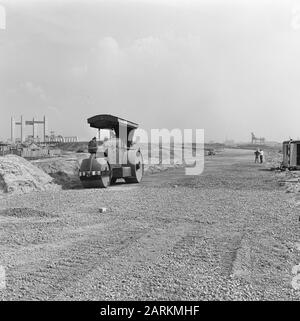 Straßen, Arbeiten, Schnecken, Zufahrten, europweg, Harmsenbrug Datum: Undatierter Ort: Rotterdam, Süd-Holland Schlüsselwörter: Zufahrten, Schnecken, Straßen, Werke Personenname: Europweg, Harmsenbrug Stockfoto