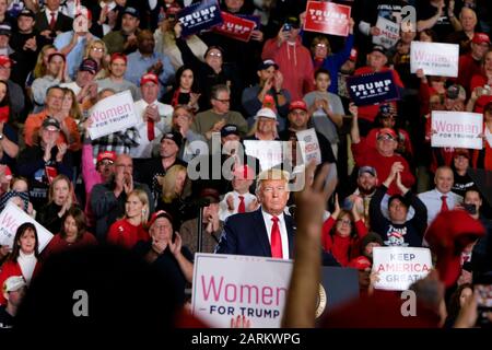 Wildwood, Vereinigte Staaten. Januar 2020. Donald Trump spricht seine Anhänger in Wildwood an. Credit: Sopa Images Limited/Alamy Live News Stockfoto