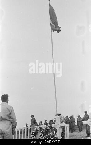 Militärkrankenhaus in Medan. Defilé te Medan [Defilé Honorary Medan] Datum: 13. März 1948 Ort: Indonesien, Medan, Niederländische Ostindien, Sumatra Stockfoto