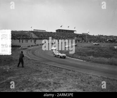 Sportwagenrennen Zandvoort Datum: 21. Mai 1956 Ort: Noord-Holland, Zandvoort Schlüsselwörter: Sportwagenrennen Stockfoto