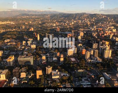 Ein Luftbild von Guatemala-Stadt Stockfoto