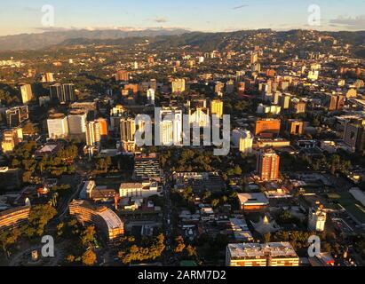 Ein Luftbild von Guatemala-Stadt Stockfoto