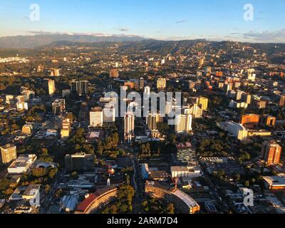 Ein Luftbild von Guatemala-Stadt Stockfoto