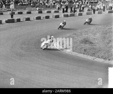 Internationale Motorrad- und Beiwagenrennen auf der Rennstrecke von Zandvoort Datum: 10. Mai 1959 Stockfoto