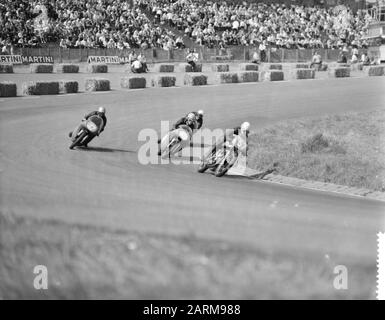 Internationale Motorrad- und Beiwagenrennen auf der Rennstrecke von Zandvoort Datum: 10. Mai 1959 Stockfoto