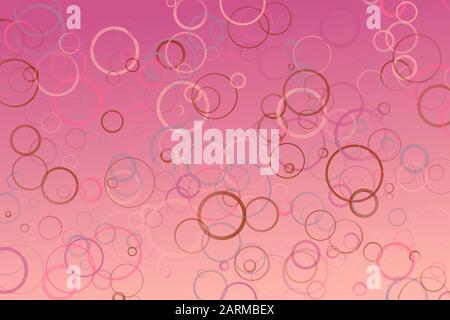 Hintergrund der Webseite "Geometric Ring" des Gradienten - geometrisches abstraktes Vektorgrafikdesign aus Ringen Stock Vektor